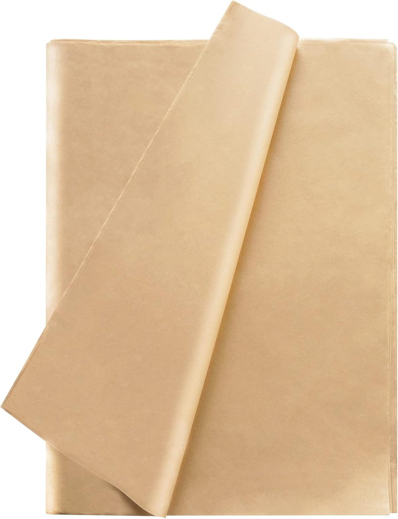Bobobag 50 Sheets 20"X28" Full Size Brown Tissue Paper Bulk for Gift Bags Gift Wrapping Weddings Birthday Showers Arts Craft Party Decoration - Image 1